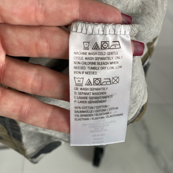 Camo long sleeve t-shirt cotton blend small NWOT G.I.L.I - Picture 7 of 10